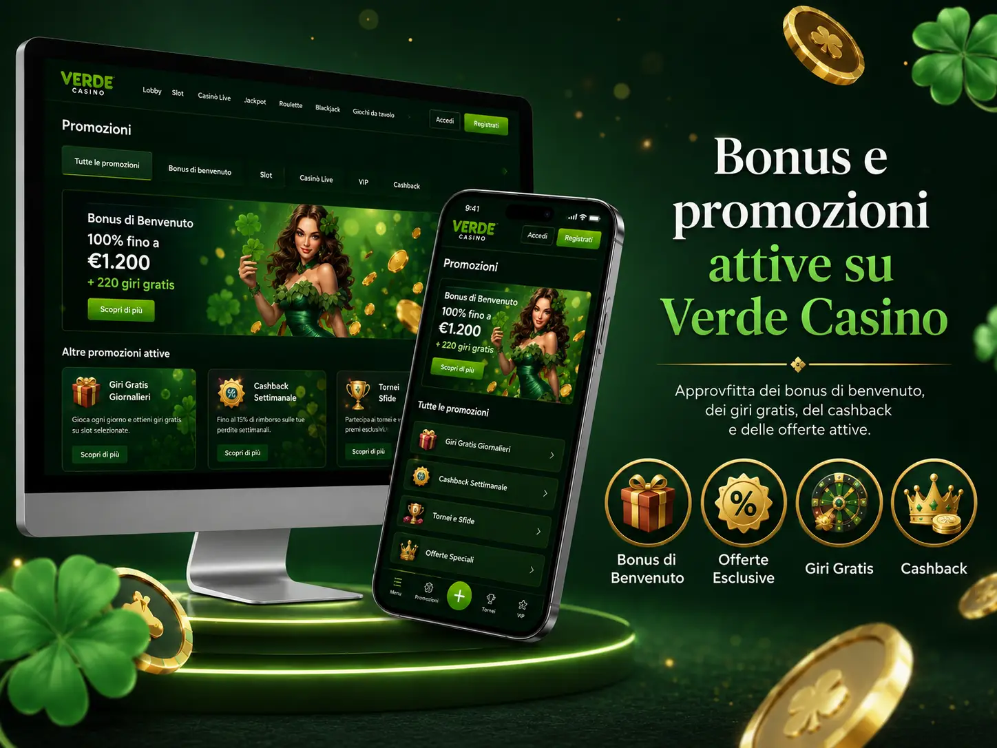 Bonus e Promozioni su Verde Casino